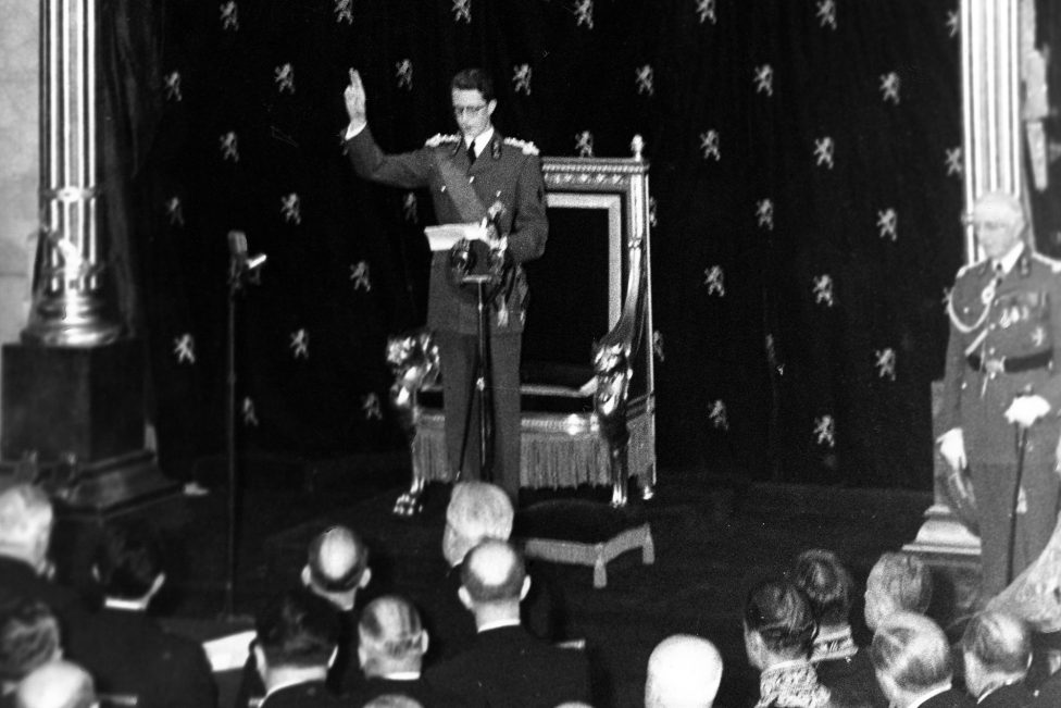 Vereidigung von König Baudouin am 17. Juli 1951