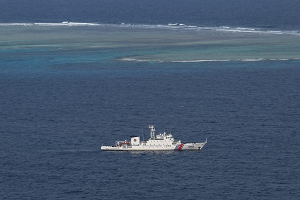 Schiff der chinesischen Küstenwache im Südchinesischen Meer