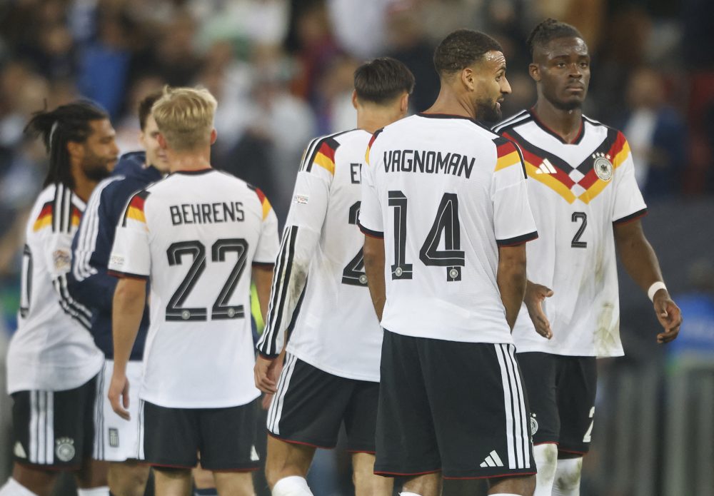 Deutsche Spieler nach der Niederlage gegen Griechenland