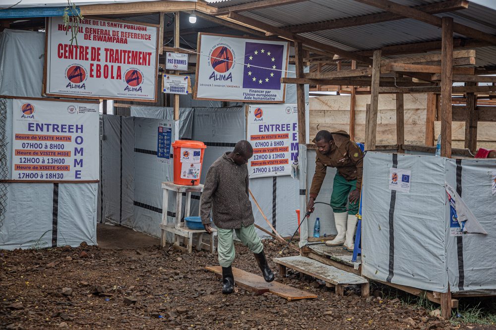 Ebola-Behandlungszentrums in Rwampara