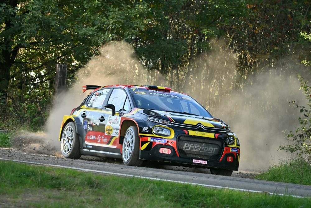 Der Citroën von Tom Heindrichs und Jonas Schmitz bei der East Belgian Rallye