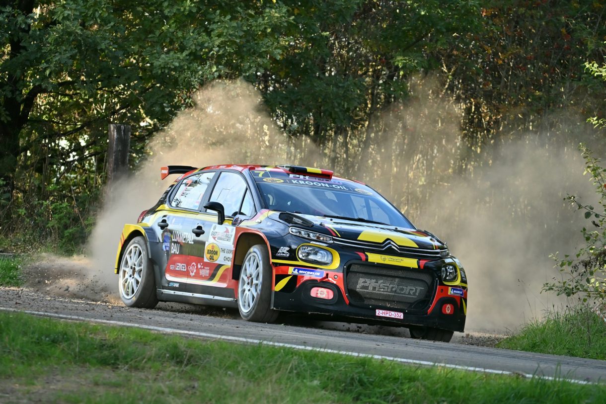 Der Citroën von Tom Heindrichs und Jonas Schmitz bei der East Belgian Rallye