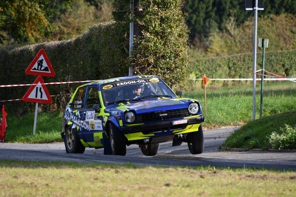 Der Toyota Starlet von Yannick Neuville/Joshua Sonnet bei der East Belgian Rallye 2026