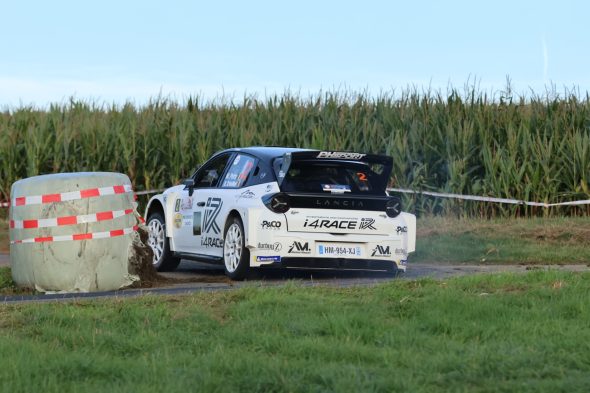 Der Lancia von Maxime Potty bei der East Belgian Rallye 2026