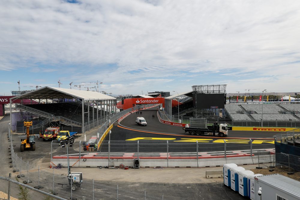 Formel-1-Rennstrecke in Spaniens Hauptstadt Madrid
