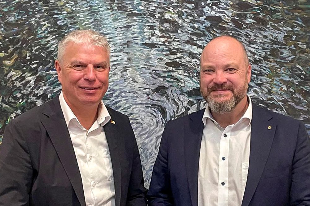 DG-Minister Gregor Freches und Aachens Oberbürgermeister Michael Ziemons