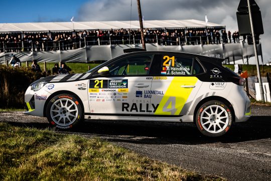 Tom Heindrichs und Jonas Schmitz bei der "Rali Ceredigion"