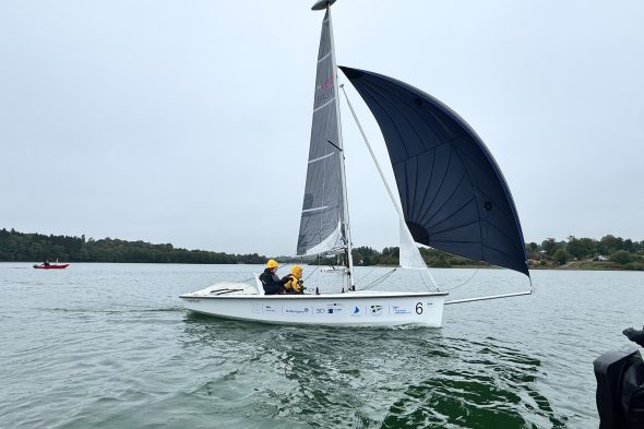 Segelboot beim Heinz Kettler Cup in Worriken