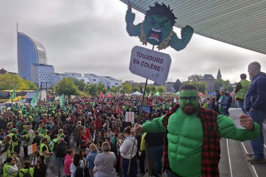 Lehrerproteste in Lüttich
