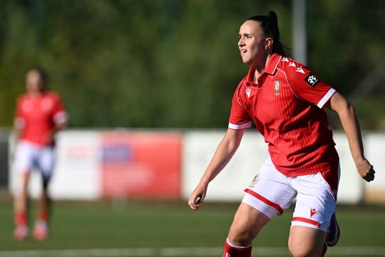 Loredana Humartus beim Spiel in Brügge am 5.9.26