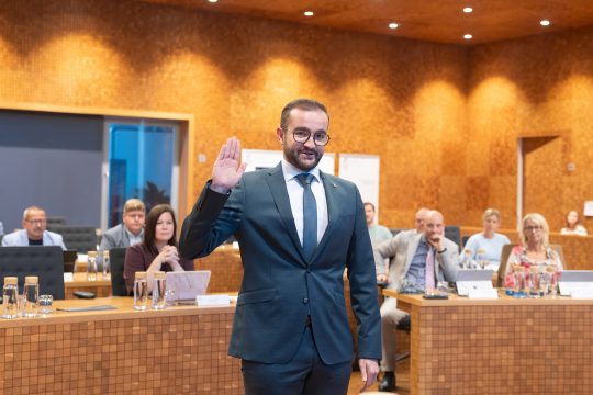 Lothar Faymonville bei der Vereidigung im PDG