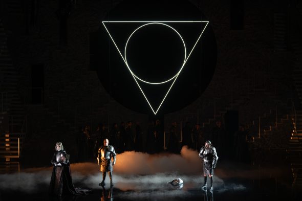 Mitwirkende der Aufführung bei Verdis "Macbeth"