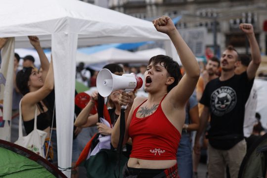 Proteste gegen Wohnungsnot in Madrid