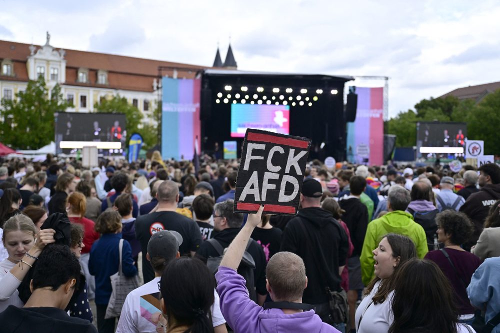 Demonstration in Magdeburg für Demokratie und Weltoffenheit