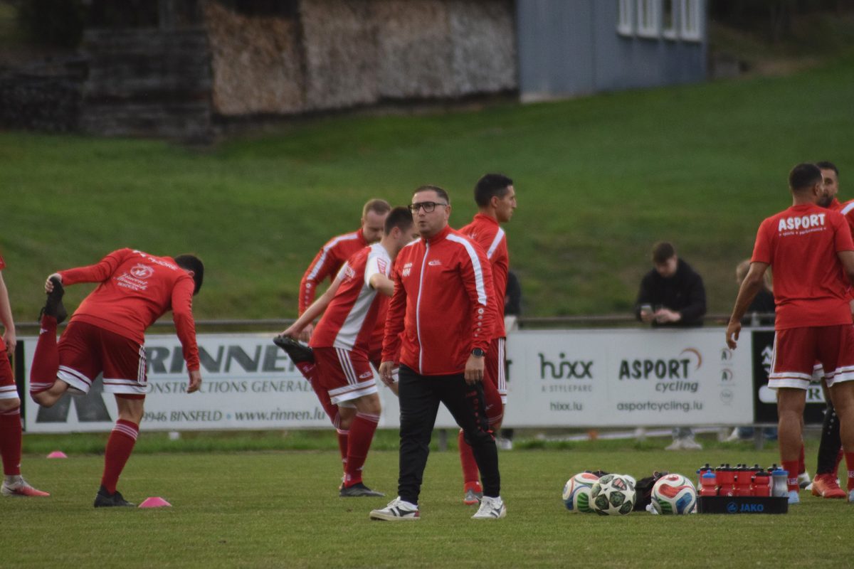 Oudler-Spieler beim Warm-up