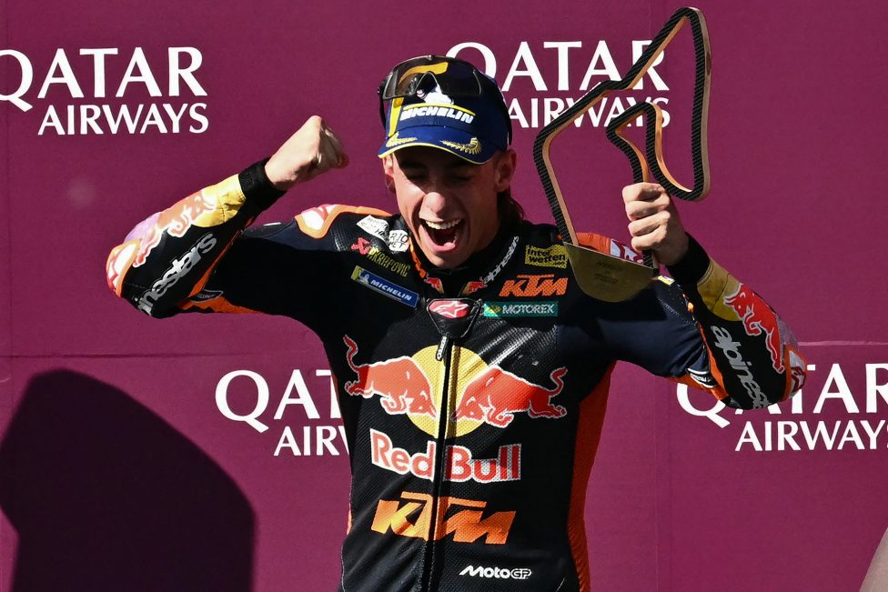 Pedro Acosta auf dem Podium in Österreich