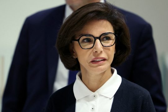 Rachida Dati kommt vor dem Gericht an