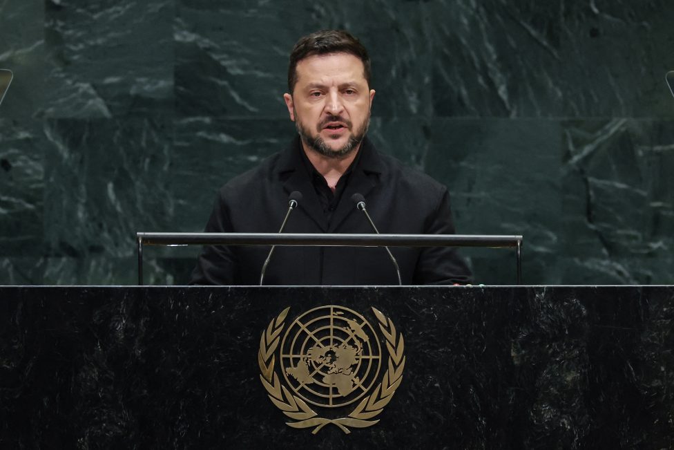 Der ukrainische Präsident Selenskyj spricht bei der UN-Generaldebatte in New York