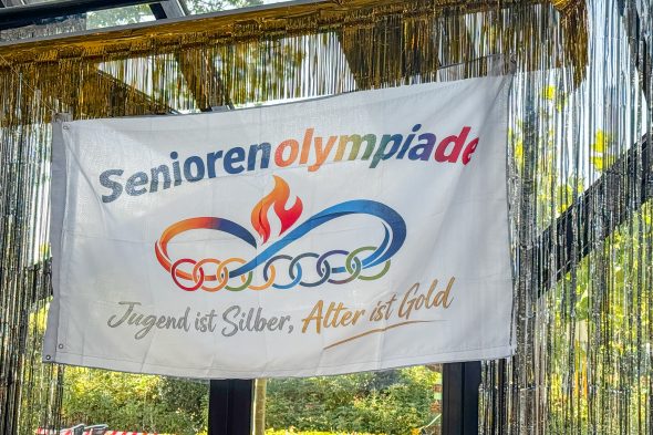 Teilnehmer der Seniorenolympiade im Marienheim