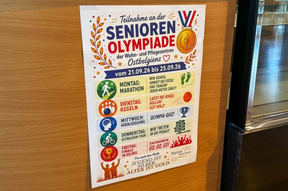 Teilnehmer der Seniorenolympiade im Marienheim