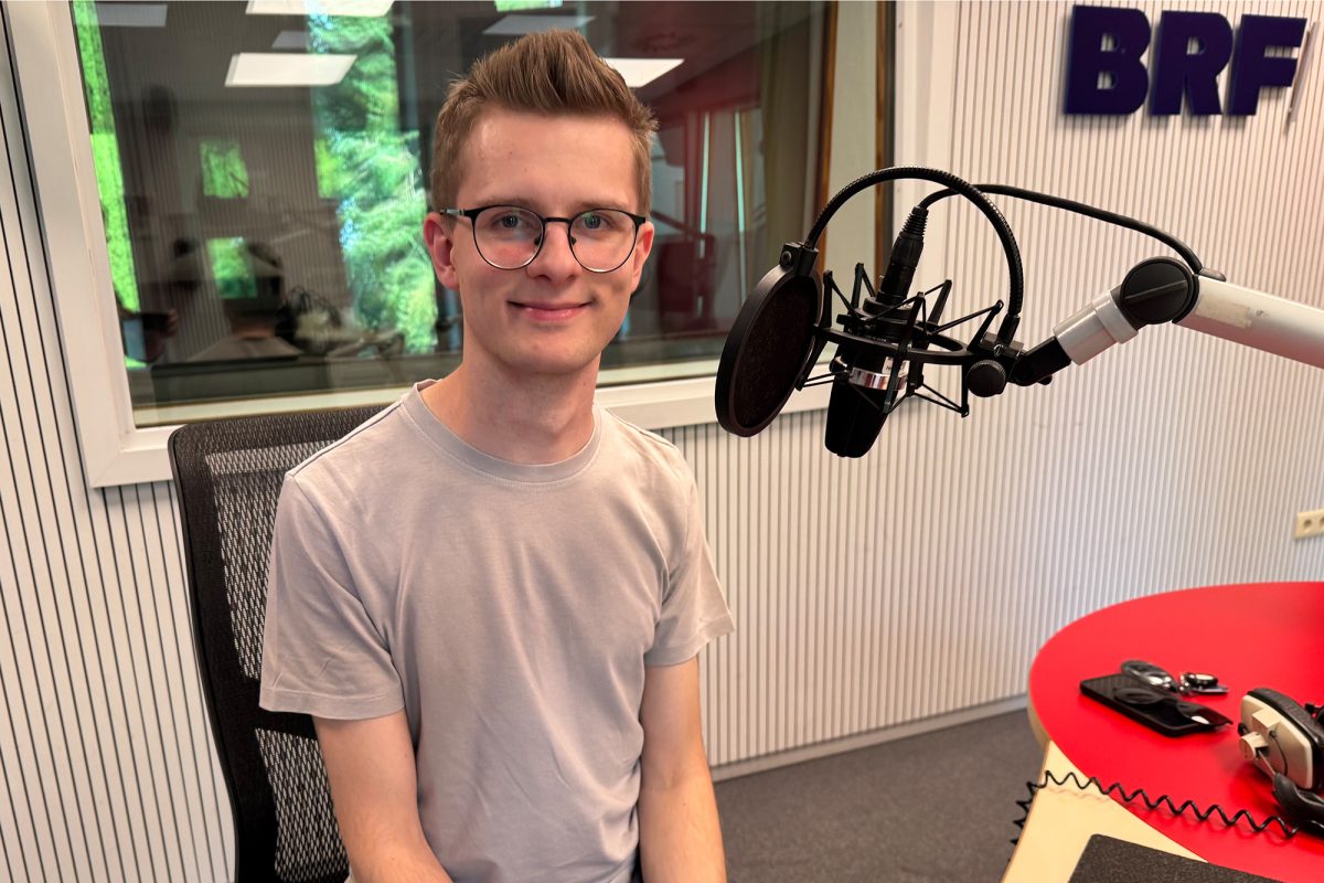 Simen Van Meensel im BRF-Studio