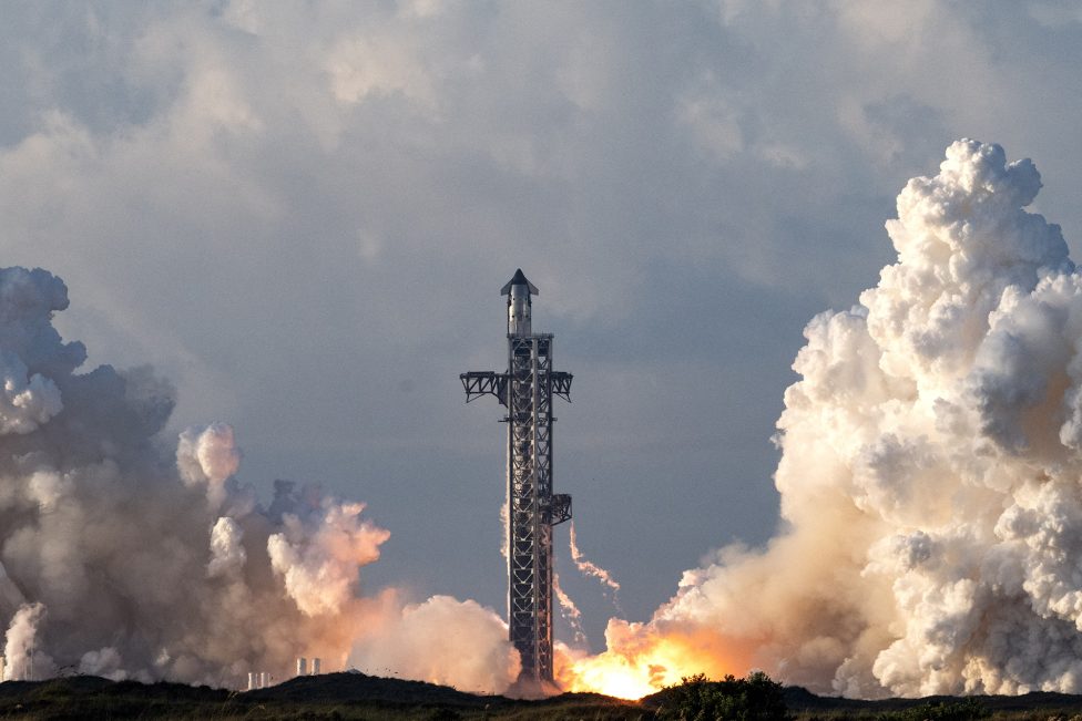 Start der Riesenrakete Starship