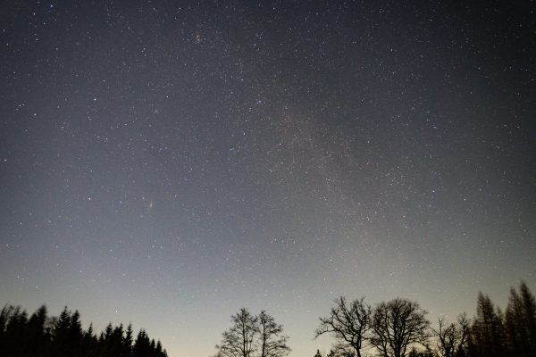 Der Sternenhimmel über Botrange.