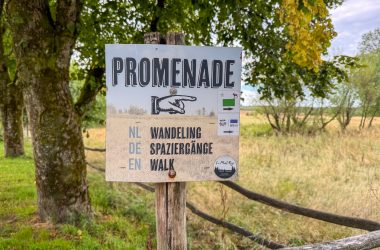 Schild "Spaziergang hier rein"