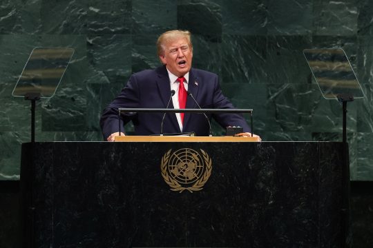 US-Präsident Donald Trump vor der UN-Generalversammlung in New York am 22. September 2026