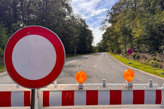Straßensperre für die N68