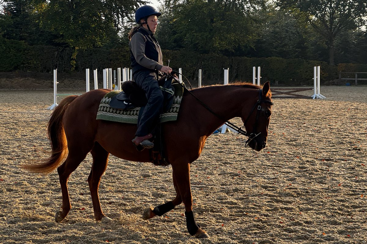 Anne Kirsch auf dem Pferd