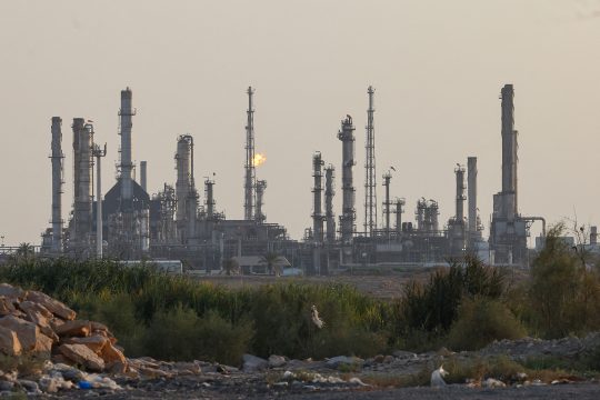 Raffinerie von Aramco in der Nähe von Riad