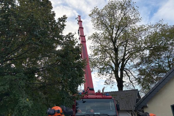 Der Kran der Aachener Feuerwehr