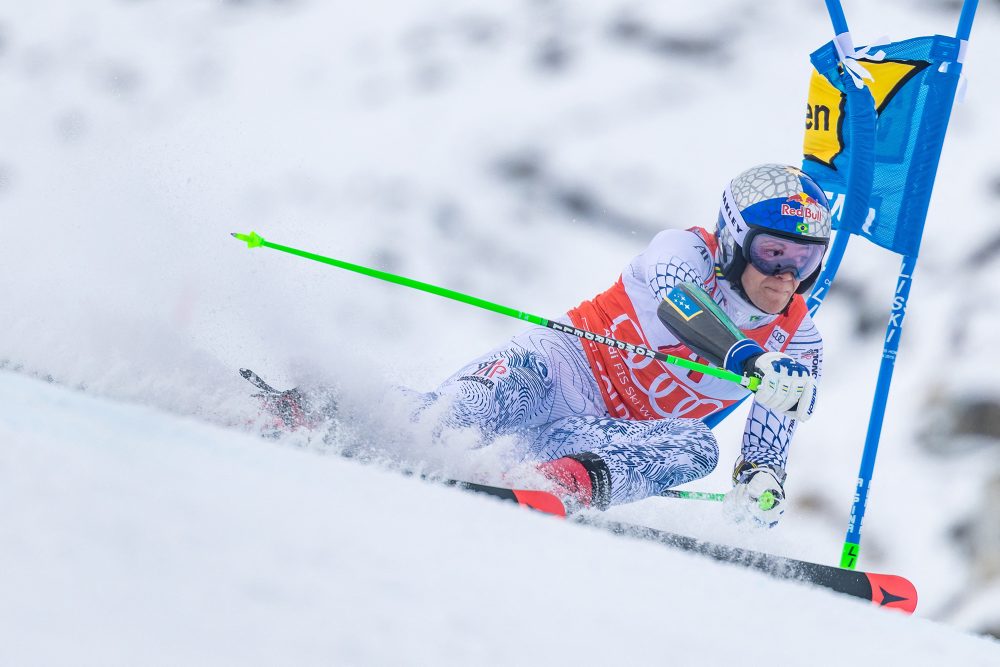 Lucas Pinheiro Braathen beim Riesenslalom in Sölden