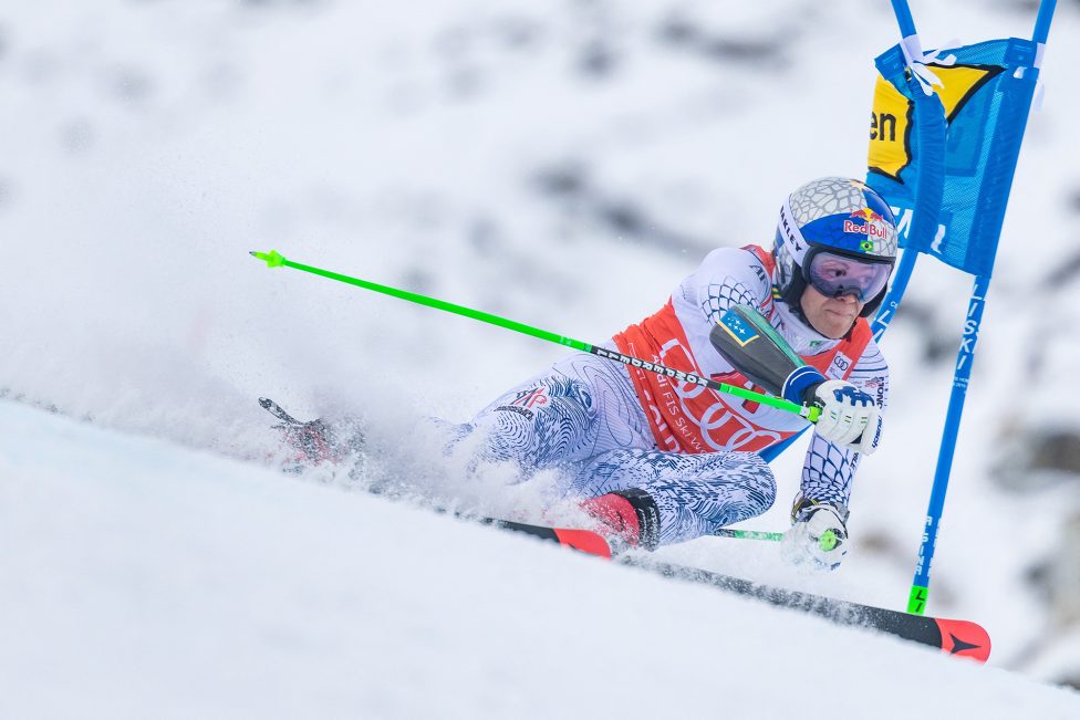 Lucas Pinheiro Braathen beim Riesenslalom in Sölden