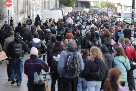 Demonstration gegen Polizeigewalt in Brüssel