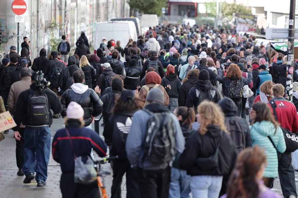 Demonstration gegen Polizeigewalt in Brüssel