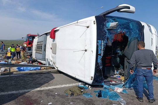 Verunglückter Bus