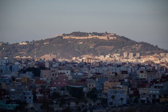 Panoramaansicht der spanischen Exklave Ceuta