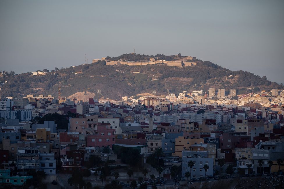 Panoramaansicht der spanischen Exklave Ceuta