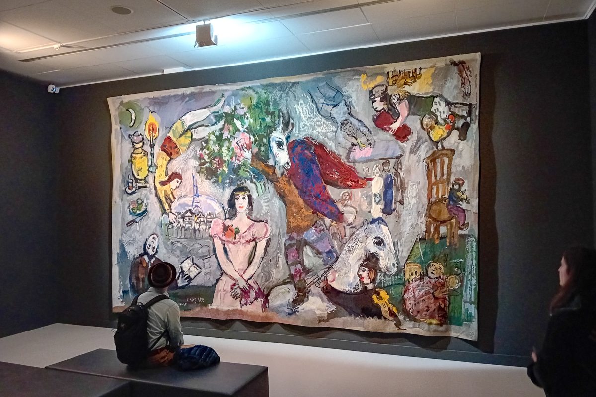 Tapisserie von Marc Chagall mit dem Titel "À ma femme"