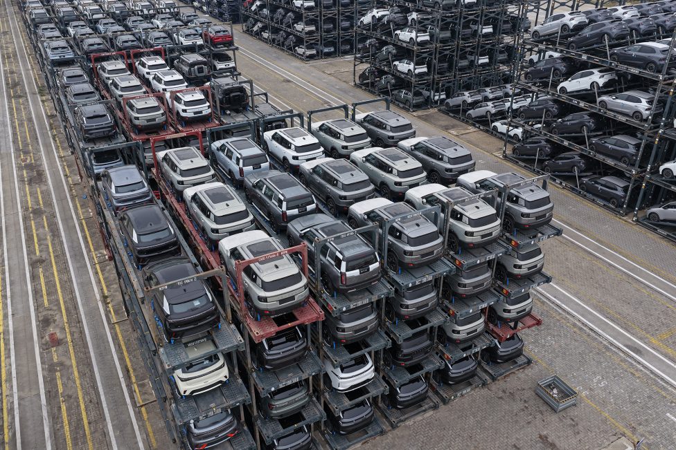 Autos aus China bereit zum Export
