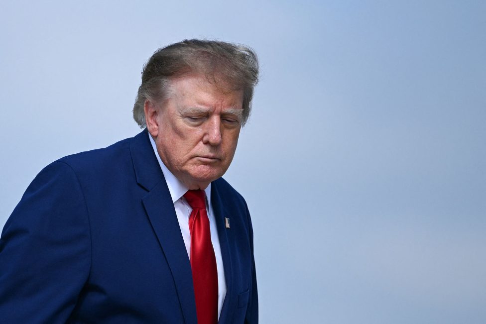 US-Präsident Donald Trump auf dem Weg zur Air Force One