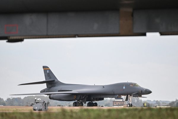 US Air Force B-1 Lancer Bomber auf dem Militärstützpunkt Fairford