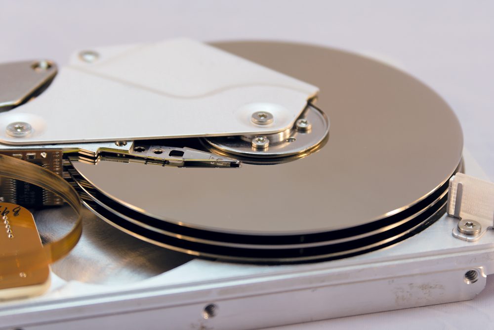 Festplatte eines Computers
