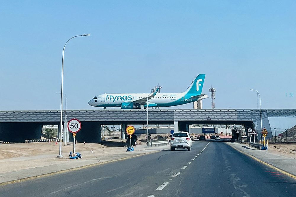 Flugzeug am König-Khalid-International-Flughafen in Riad