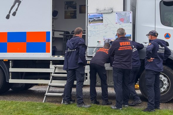 Flugzeugwrack wird aus dem Bütgenbacher See gefischt