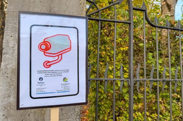 Hinweisschild zur Kamera-überwachung