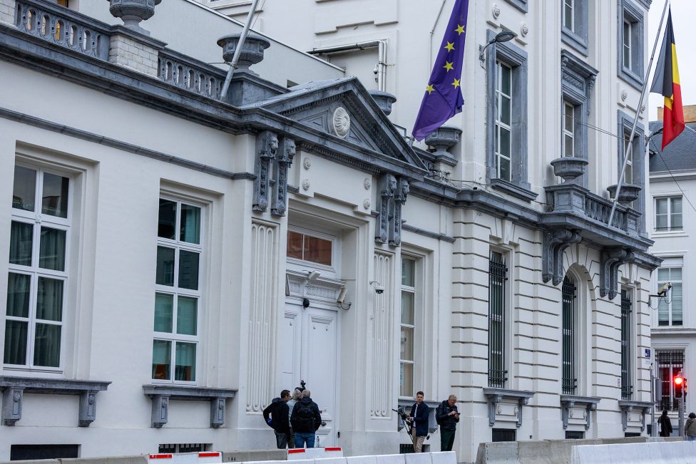 Amtssitz des belgischen Premiers in der Rue de la Loi 16 in Brüssel