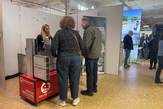 Messestand bei der "Inondéa"